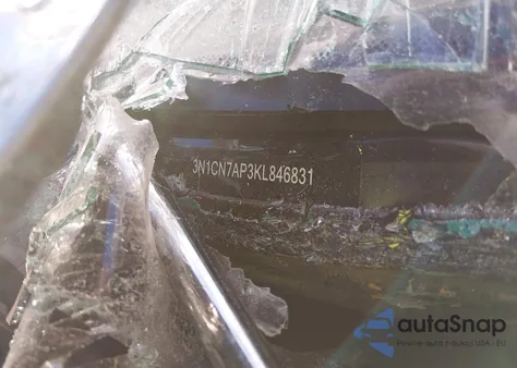 2019 Nissan Versa 1.6 S+ z USA, uszkodzony, nr VIN 3N1CN7AP3KL846831